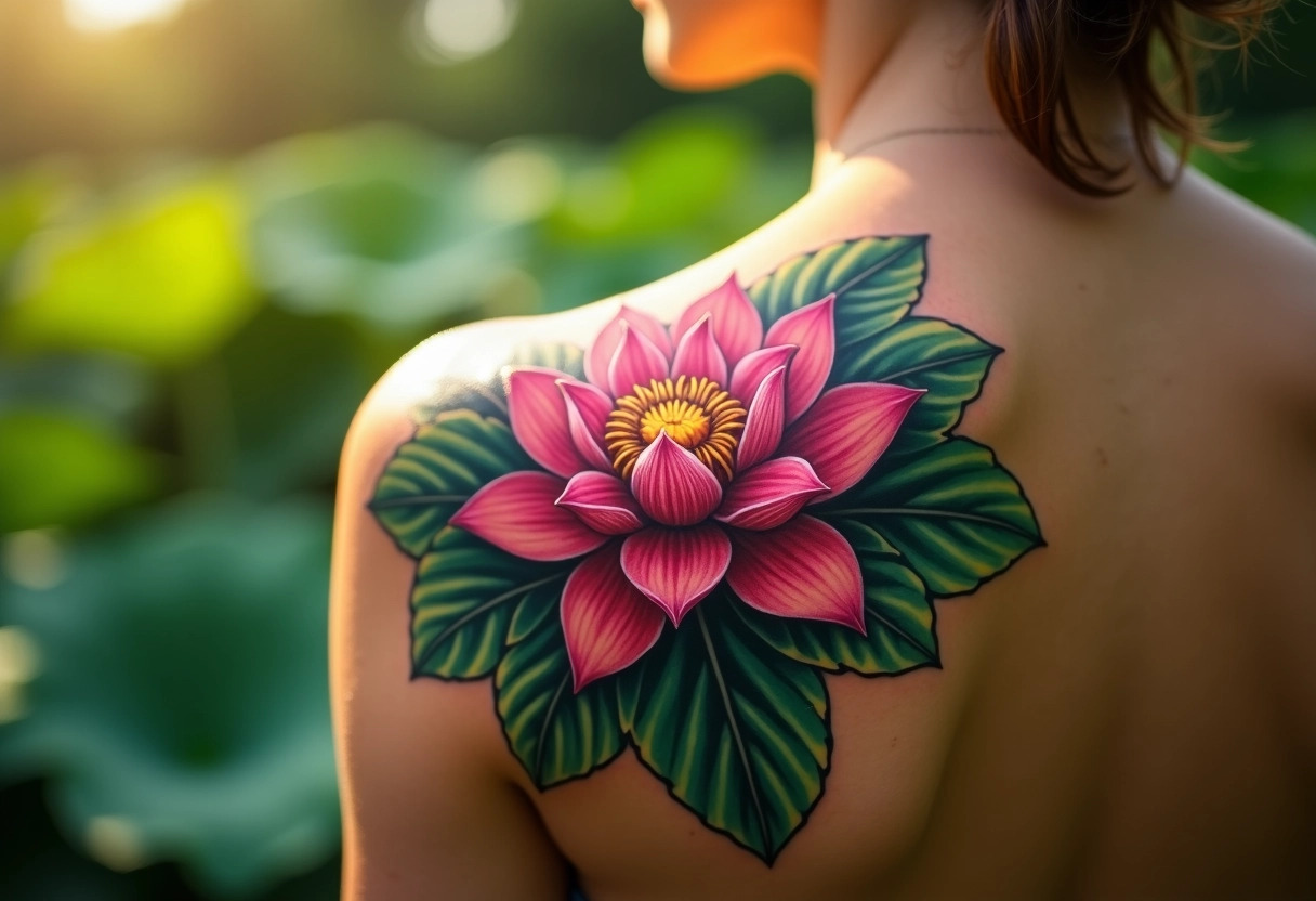 tatouage lotus